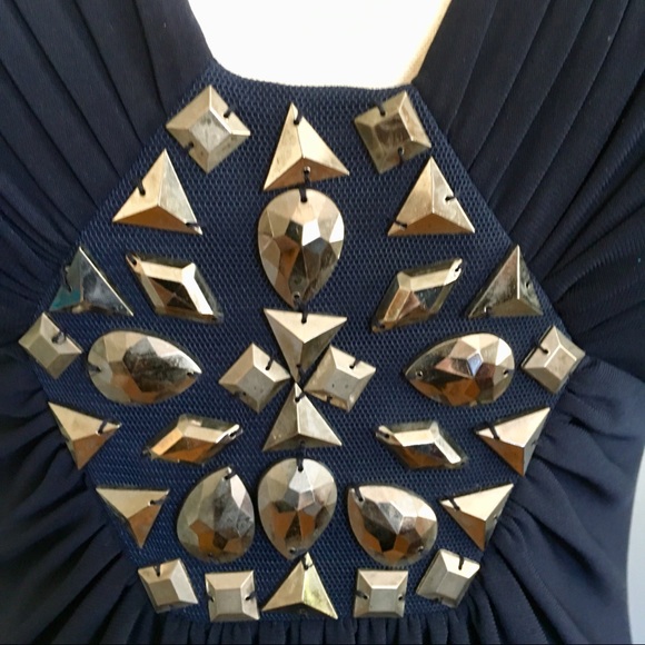 NW Collections navy evening/cocktail dress - Picture 3 of 7